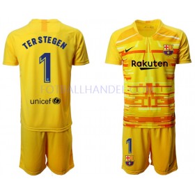 Barn Fotballdrakter Keeper FC Barcelona TER STEGEN 1 II 2019-20 Kortermet